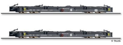 Tillig 05975 - H0e - 2-tlg. Set Rollwagen, DR, Ep. III